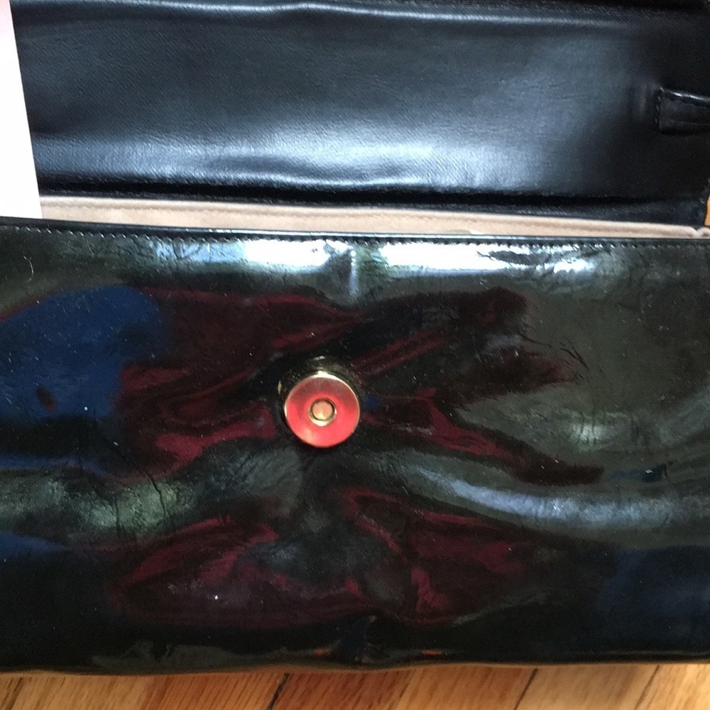 NWT Vintage black patent leather purse​​